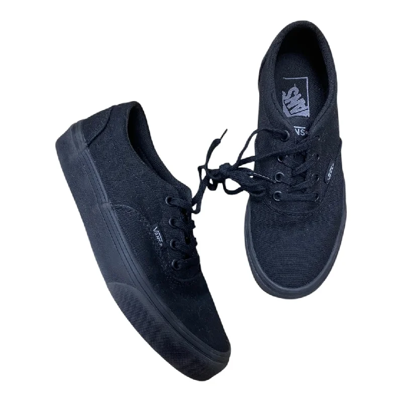 Athletic shoes with stylish looks-Shoes Sneakers By Vans In Black, Size: 6