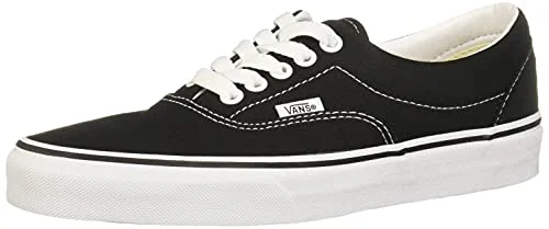 Athletic shoes for sandy trails-Vans Unisex Era Classic Canvas Sneakers, Schwarz (Black), 46 EU