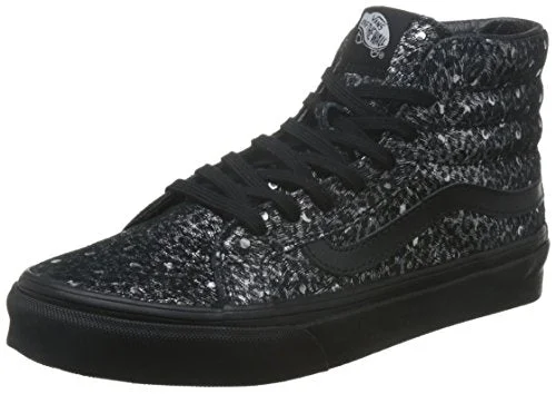 Athletic shoes with tough padding-Vans Unisex Ua Sk8-hi High-Top Sneakers, Schwarz (Black/Black), 35 EU