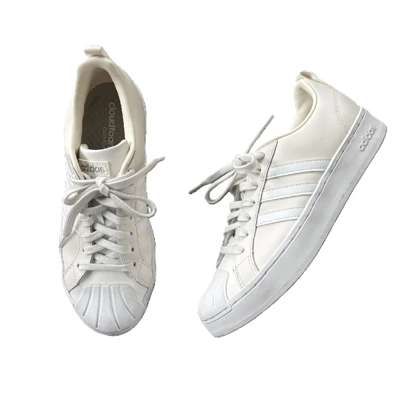 Athletic shoes with firm grip-Shoes Sneakers By Adidas In Cream, Size: 8.5