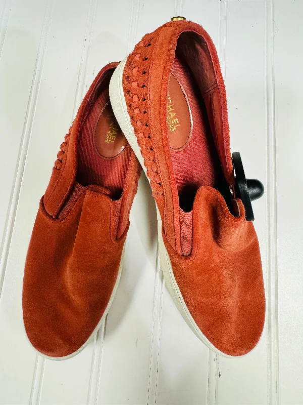 flats near scenic areas-Shoes Flats By Michael By Michael Kors In Orange, Size: 6.5