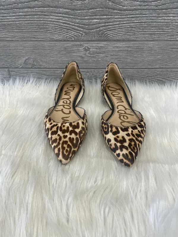 flats near green parks-Shoes Flats By Sam Edelman In Animal Print, Size: 7.5