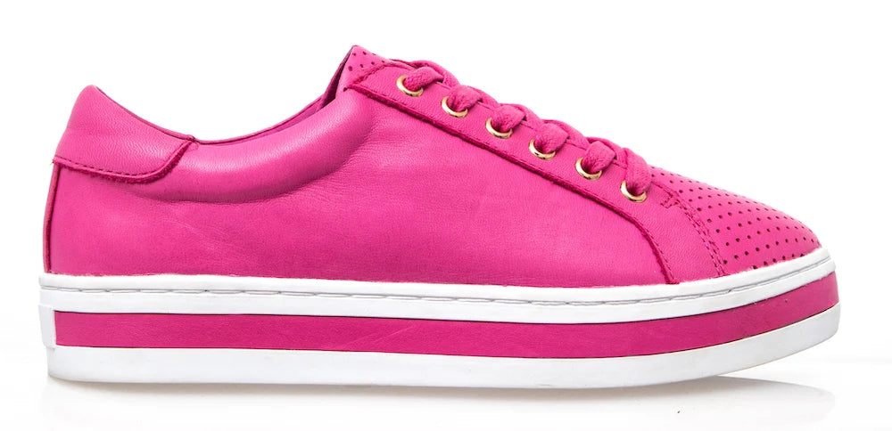 Athletic shoes with quick-dry fabric-ALFIE & EVIE PARADISE HOT PINK