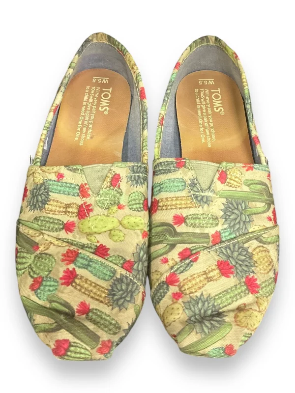 flats maintenance guide-Shoes Flats By Toms In Green, Size: 5.5