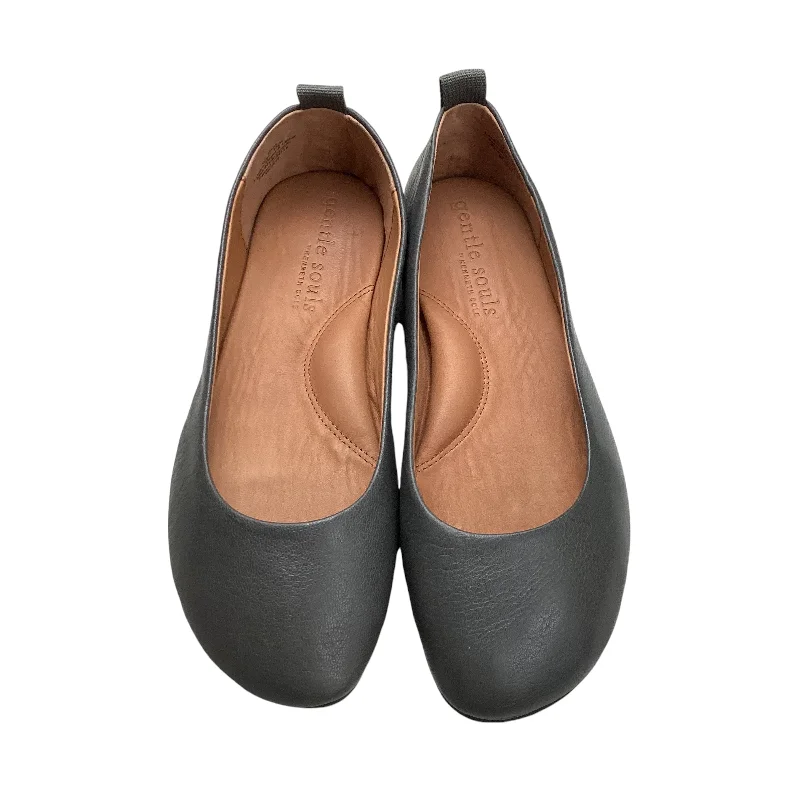 flats near busy areas-Shoes Flats By Gentle Souls In Grey, Size: 7.5