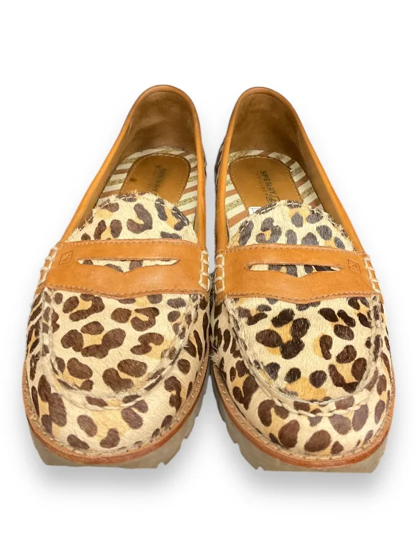 flats with ample storage-Shoes Flats By Sperry In Animal Print, Size: 6.5