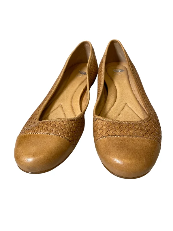 cozy flats for families-Shoes Flats By Nurture In Tan, Size: 8