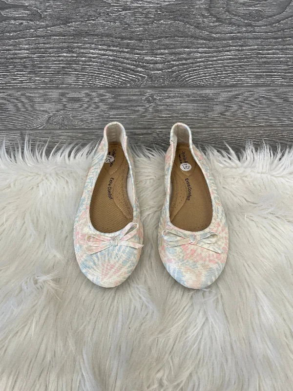 modern flats with pool-Shoes Flats By Ophelia Roe In Tie Dye Print, Size: 10