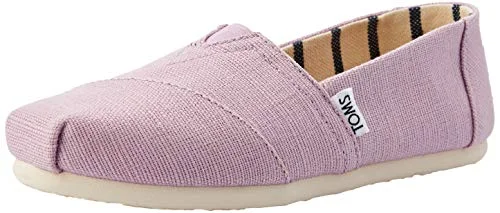 Athletic shoes for long-distance hikes-TOMS Damen Klassiker Heritage Canvas Espadrille Sneakers Schuh-Lila