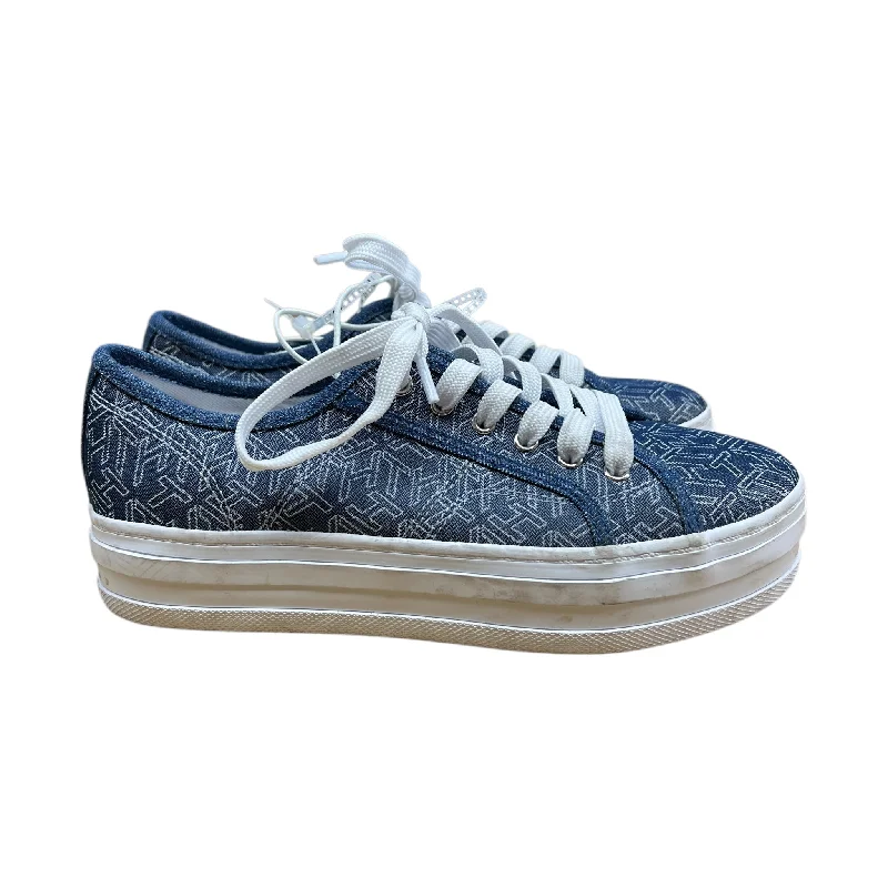 Athletic shoes with light grip-Shoes Sneakers By Tommy Hilfiger In Blue & White, Size:7