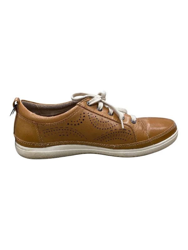 Athletic shoes with trendy styles-Shoes Sneakers By Cobb Hill In Brown, Size: 8.5