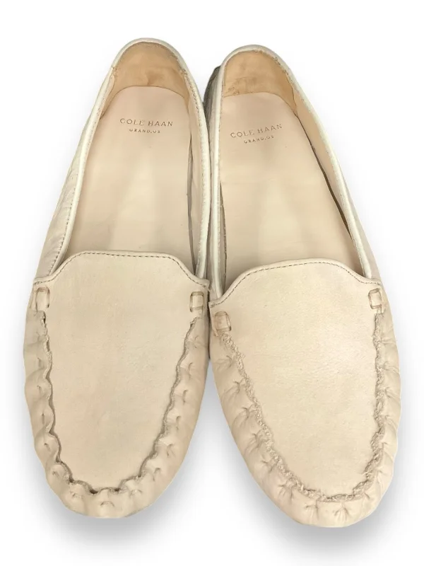 flats with great views-Shoes Flats Loafer Oxford By Cole-haan In Beige, Size: 6