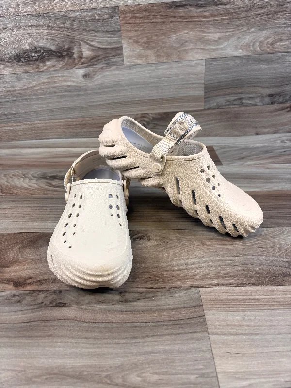 modern flats near river-Shoes Flats By Crocs In Taupe, Size: 11