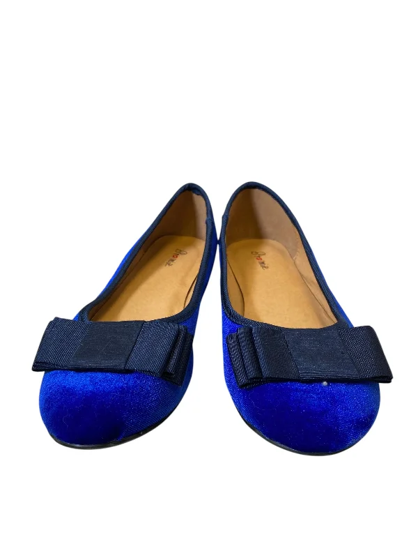 flats with cozy patios-Shoes Flats By Cmc In Blue, Size: 7