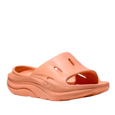 Sandals for casual travel-HOKA Ora Recovery Slide 3 - Papaya/Papaya