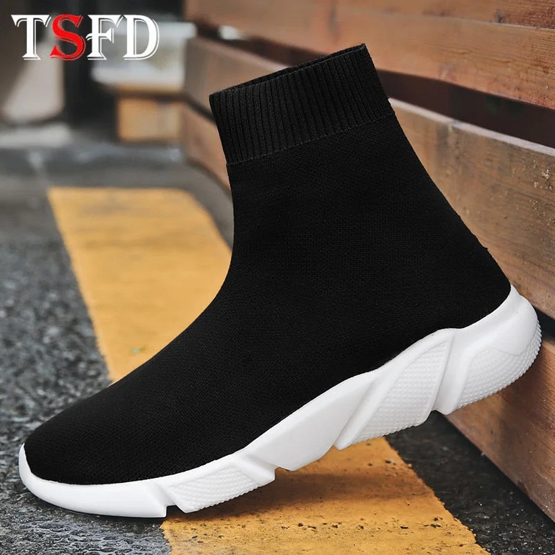 Athletic shoes with reflective strips-Men's Balenciaga Running Casual Leisure Breathable Sneakers