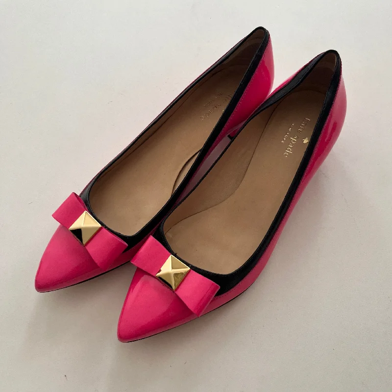 flats for city travelers-Shoes Flats Ballet By Kate Spade In Hot Pink, Size: 8.5