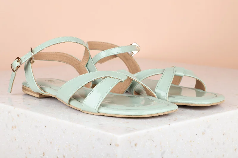 Sandals with breathable vibes-Women Pista Open Toe Flat Sandals