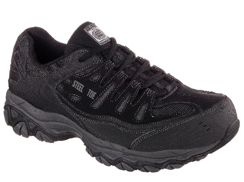 Athletic shoes with airy design-Skechers 77055BKCC - Men's Athletic