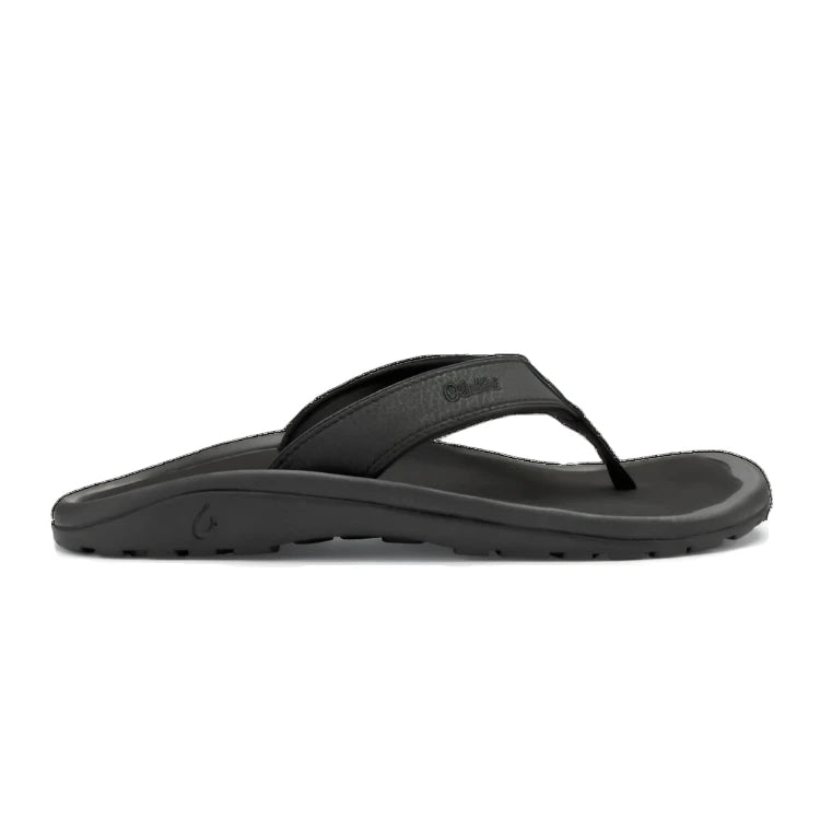 Sandals with sleek vibes-Olukai Men's Ohana Sandals - Black/Black