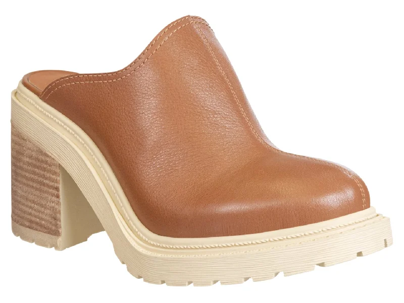 High heels spring collection -OTBT: RISE in CAMEL Heeled Mules