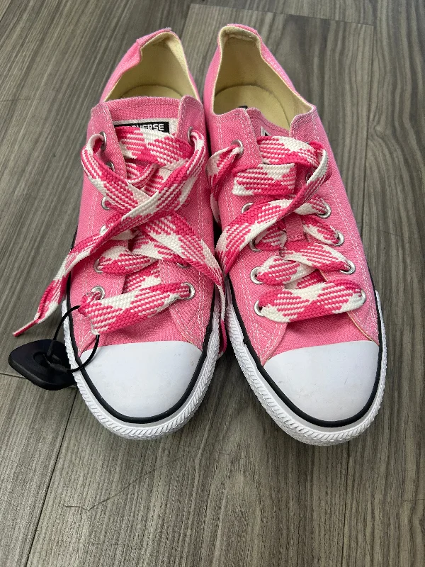 Athletic shoes for competitive sports-Shoes Sneakers By Converse In Pink, Size: 10