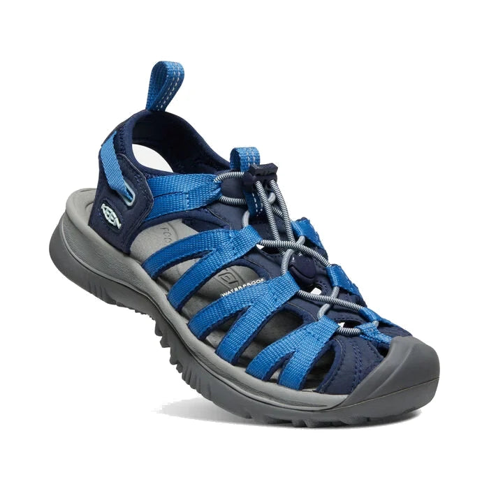 Sandals for summer walks-KEEN Women's Whisper - Blue Depths/Bright Cobalt