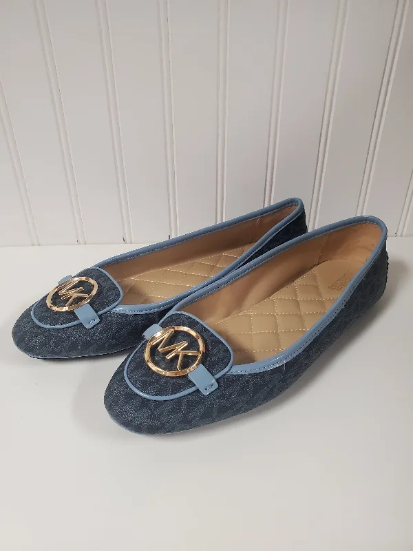 flats with luxury bathrooms-Shoes Flats By Michael By Michael Kors In Blue, Size: 9