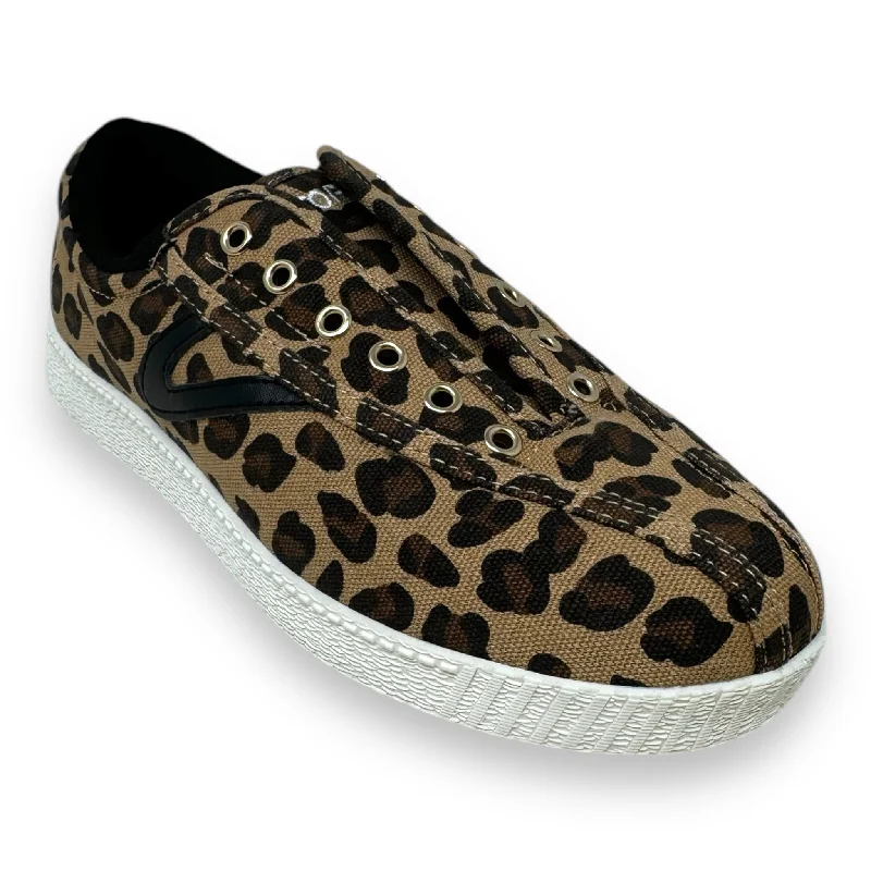 Athletic shoes for trail treks-Nylite Slip On Sneakers By TRETORN In Animal Print, Size: 7