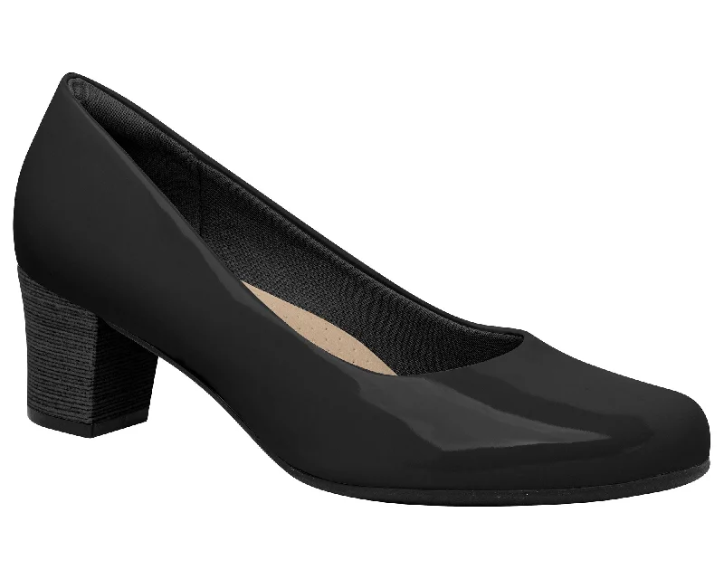 High heels hydration mix -Piccadilly Ref: 110072-3092 Patent Black Business Court Shoe with Medium Heel - The Ideal Blend of Elegance and Comfort for Professional Wear