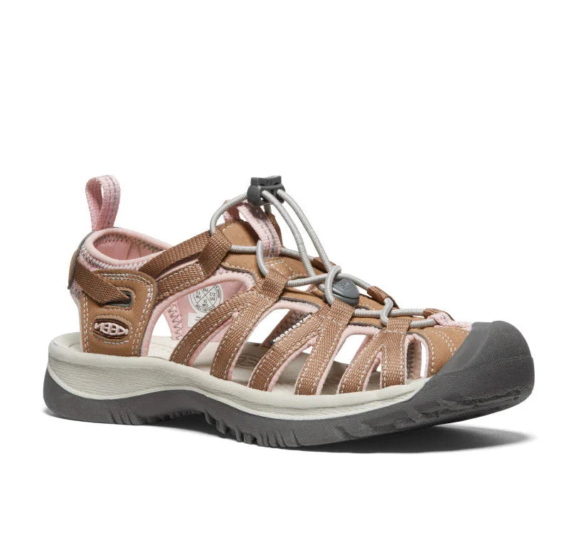 Sandals for beachside dinners-Keen Women's Whisper - Toasted Coconut/Peach Whip