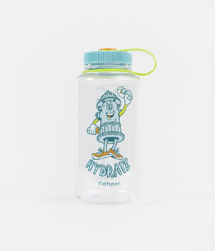 flats with open kitchens-Flatspot Hydrant 1L Nalgene Bottle - Clear