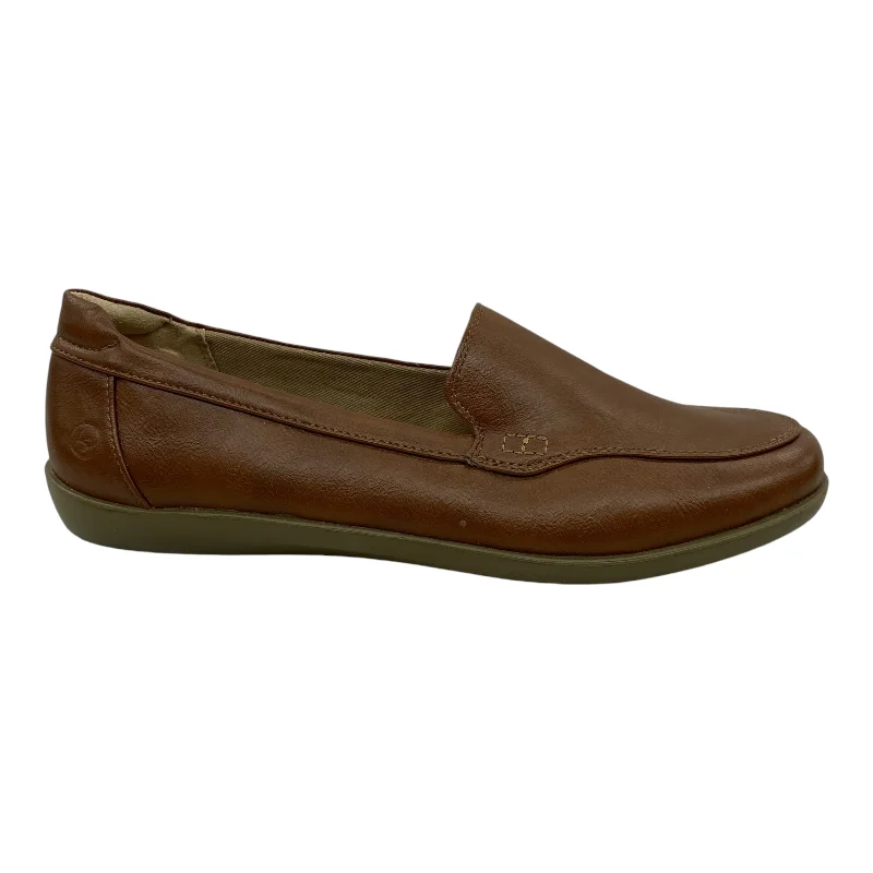 best flats for quality-Shoes Flats By Life Stride In Brown, Size:9