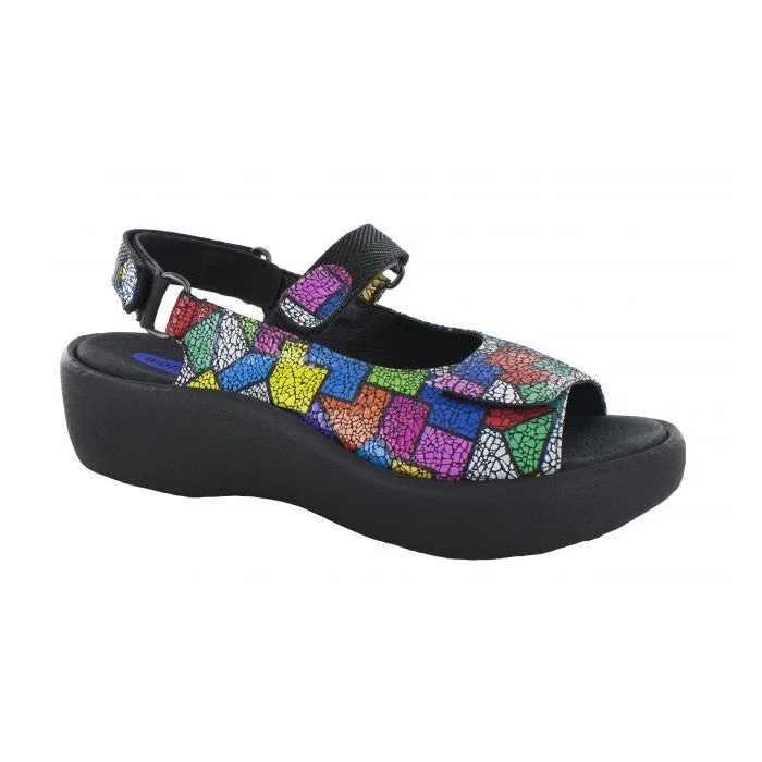 Sandals with sleek sole-Wolky Women's Jewel Sandal - Picasso Multi