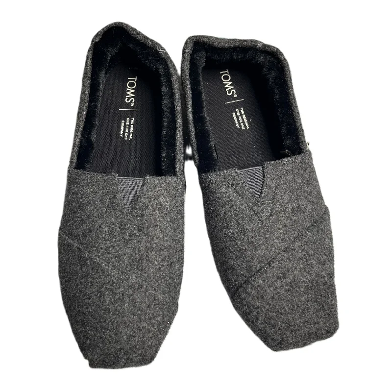 best flats for fashion-Shoes Flats By Toms In Grey, Size: 11