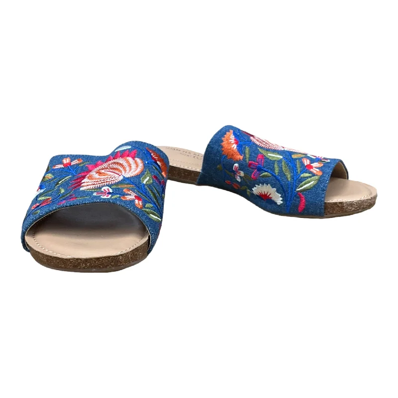 spacious flats for families-Shoes Flats By Adam Tucker In Floral Print, Size: 7.5