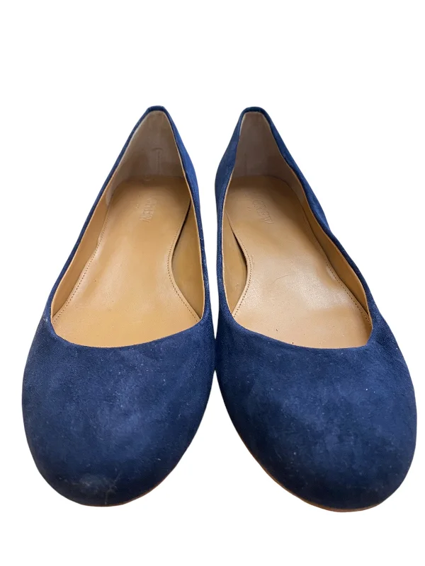 affordable flats for students-Shoes Flats By J. Crew In Blue, Size: 8