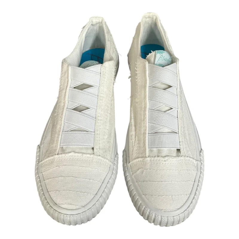 flats near dining areas-Shoes Flats By Blowfish In White, Size: 6