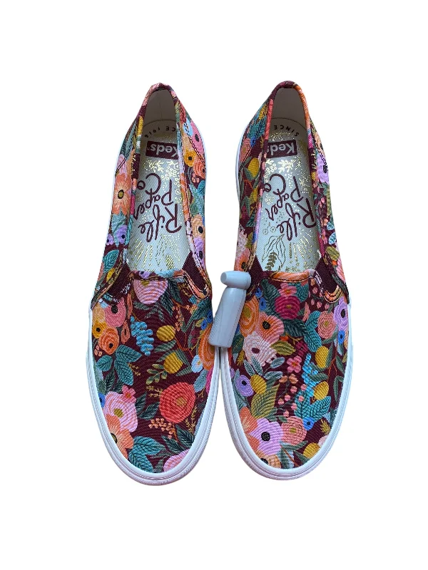 flats with sleek design-Shoes Flats By Keds In Floral Print, Size: 9