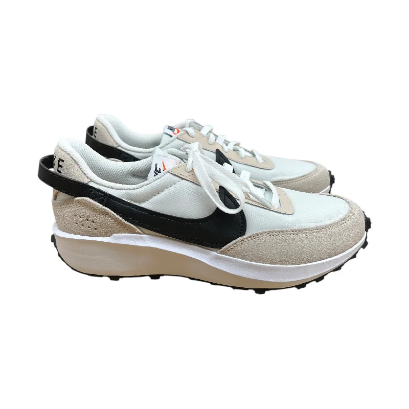 Athletic shoes for muddy terrain-Shoes Sneakers By Nike In Tan & White, Size:8