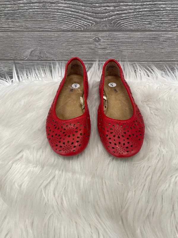 how to clean flats-Shoes Flats By White Mountain In Red, Size: 7