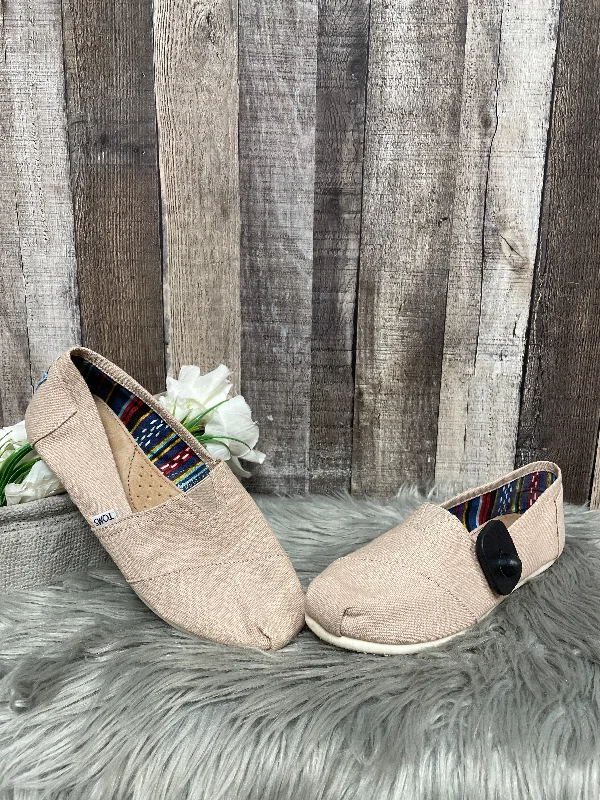 flats near dining options-Shoes Flats By Toms In Tan, Size: 8.5