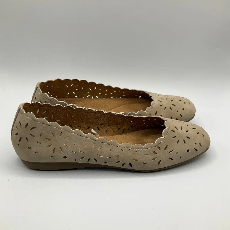 modern flats with garage-Shoes Flats By White Mountain In Beige, Size: 7