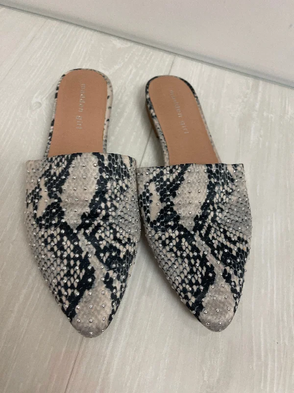 stylish flats for families-Shoes Flats By Madden Girl In Snakeskin Print, Size: 8