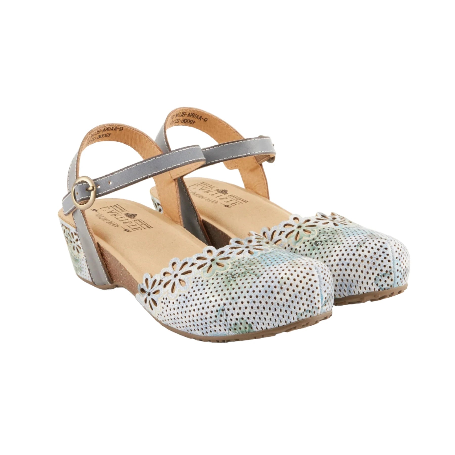 Sandals for eco-friendly comfort-L'Artiste by Spring Step Women's Aahna Sandals - Blue Multi