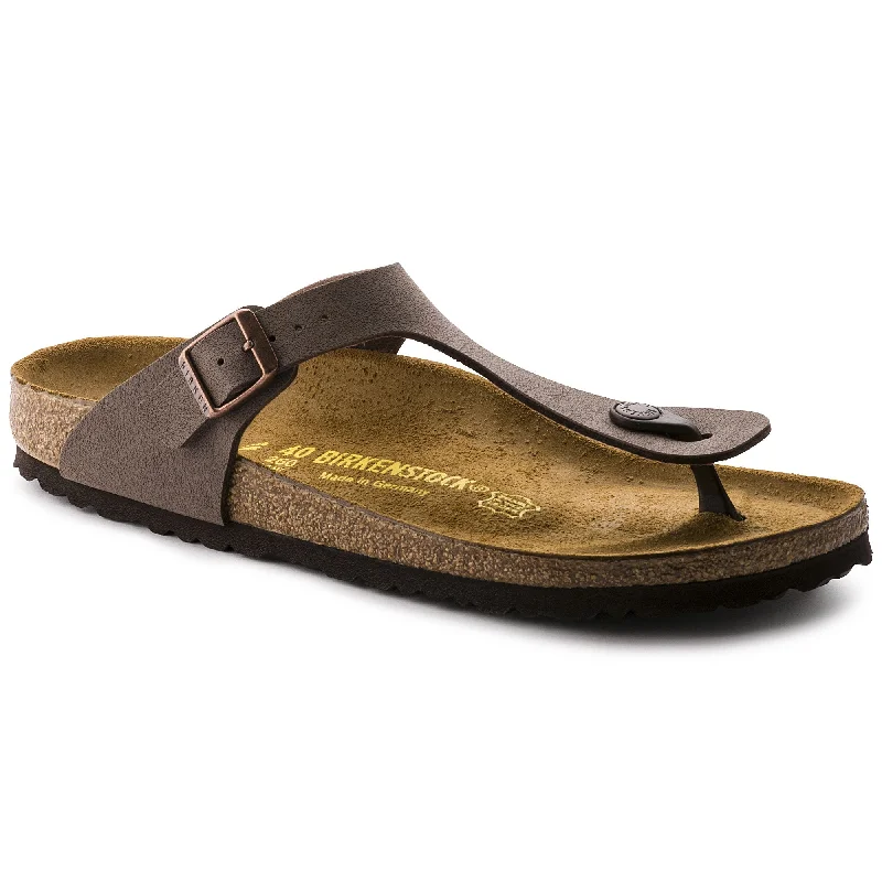 Sandals with supportive flair-Birkenstock Women's Gizeh Birko-Flor Sandal - Mocha