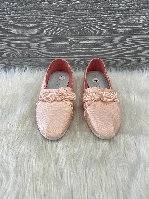 flats with stylish layouts-Shoes Flats By Toms In Pink, Size: 8