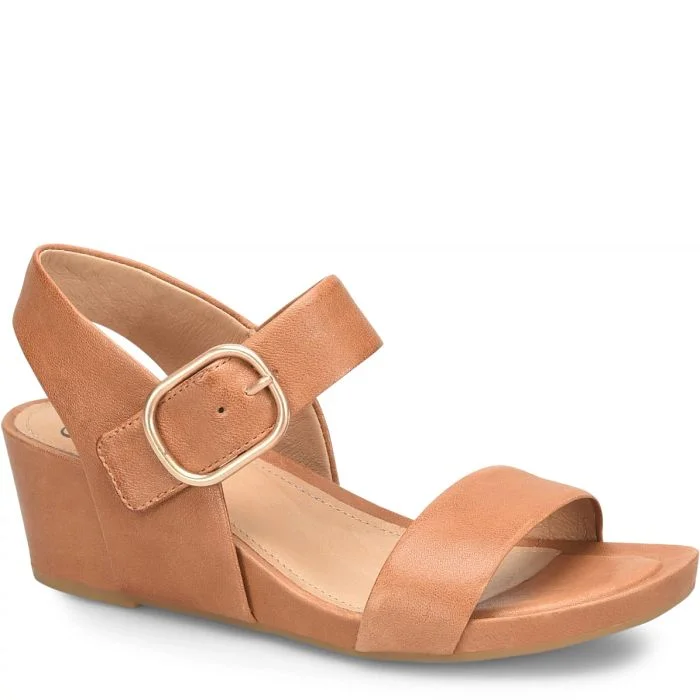 Sandals for outdoor vibes-Women's Vaya Wedge Sandals - Luggage