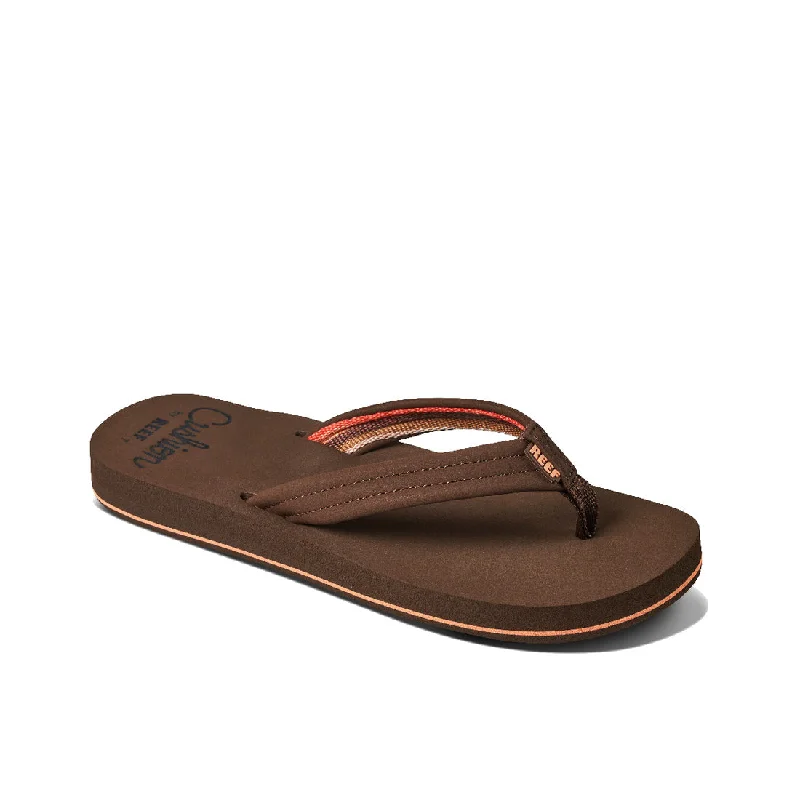 Sandals for casual outings-REEF Women's Cushion Breeze Flip Flop - Chocolate