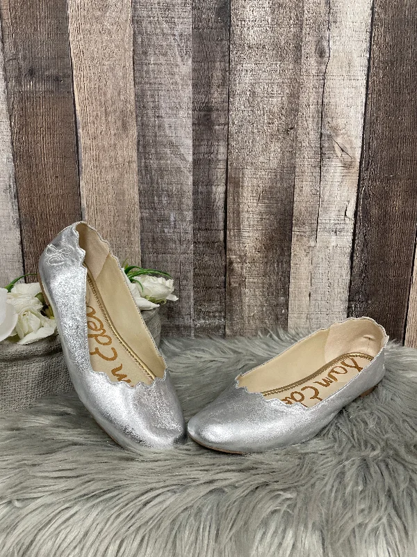 flats near cultural hubs-Shoes Flats By Sam Edelman In Silver, Size: 8